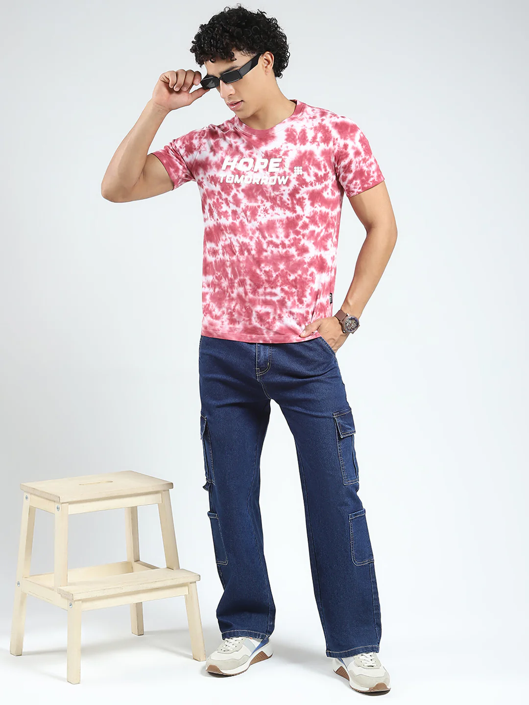 Rock.it Men Maroon Printed Round Neck Half Sleeve T-Shirt - Image 2