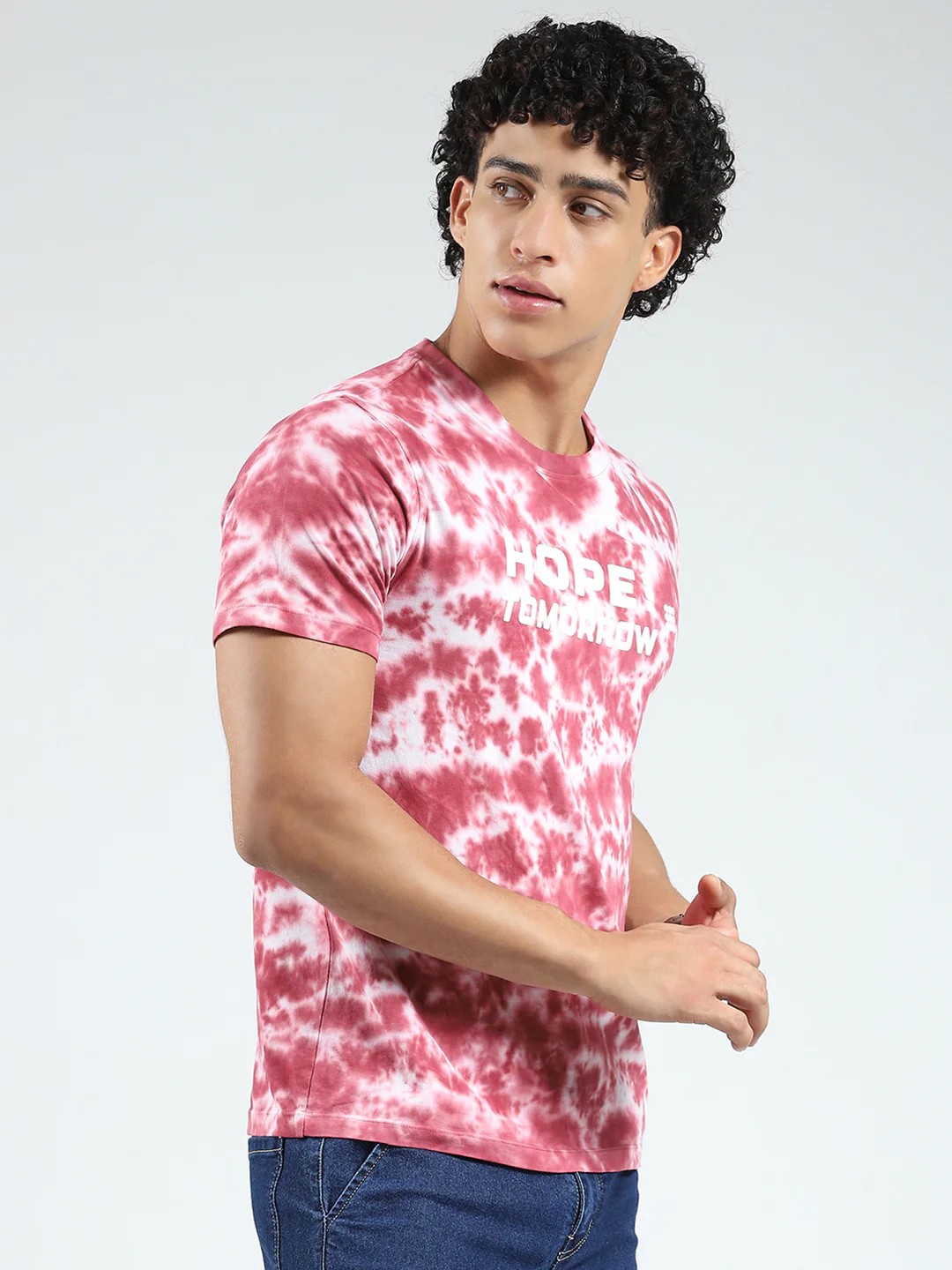 Rock.it Men Maroon Printed Round Neck Half Sleeve T-Shirt - Image 4