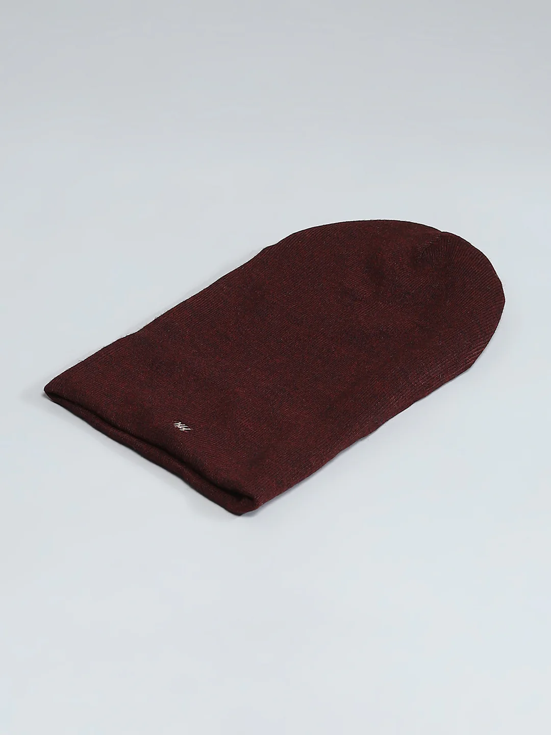 Men Maroon Self Design Cap - Image 6