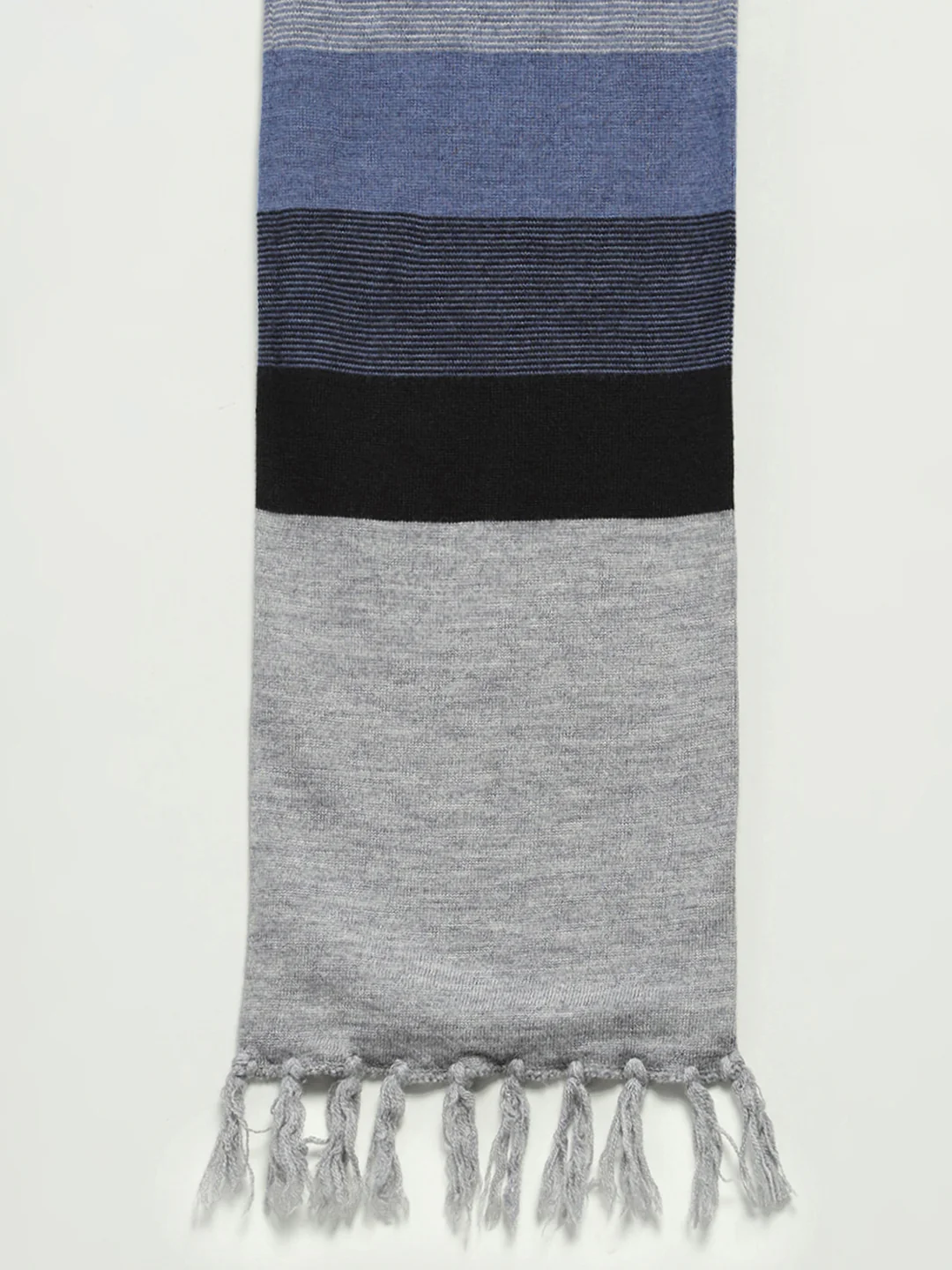 Men Multicolor Printed Pure Wool Muffler - Image 6