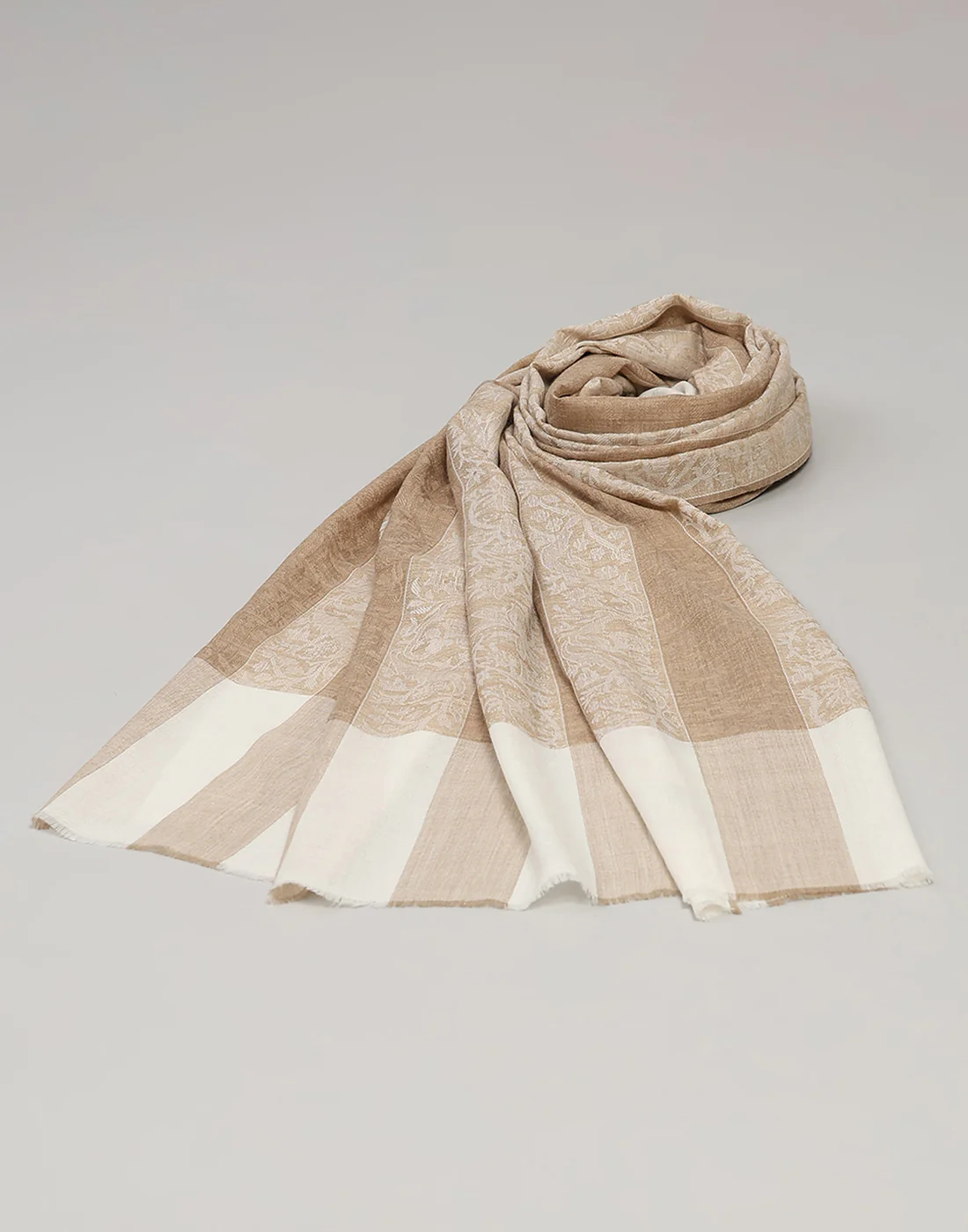 Men Multicolor Self Design   Lohi Shawl - Image 7