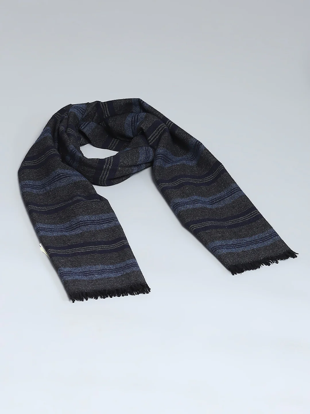 Men Multicolor Self Design Muffler - Image 6