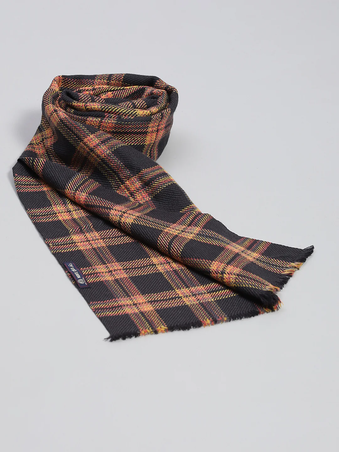 Men Multicolor Self Design Muffler - Image 6
