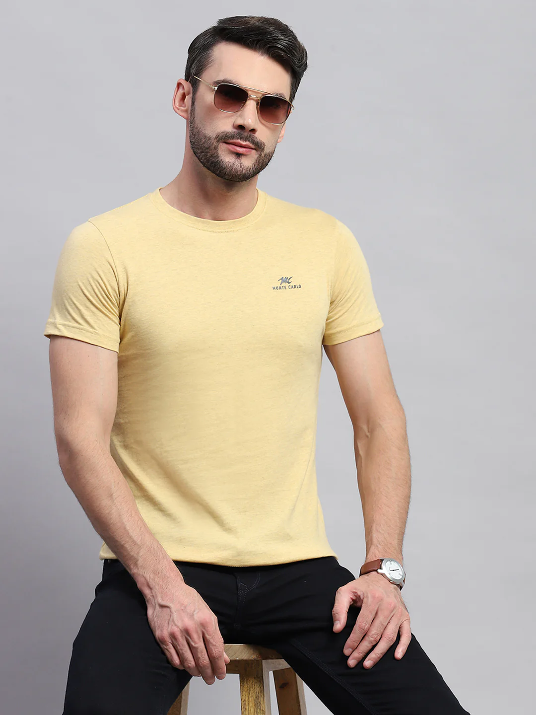 Men Multicolor Solid Round Neck Half Sleeve T-Shirt (Pack of 3) - Image 7