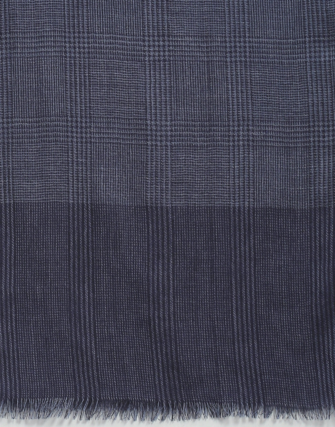 Men Navy Blue Check Muffler - Image 6