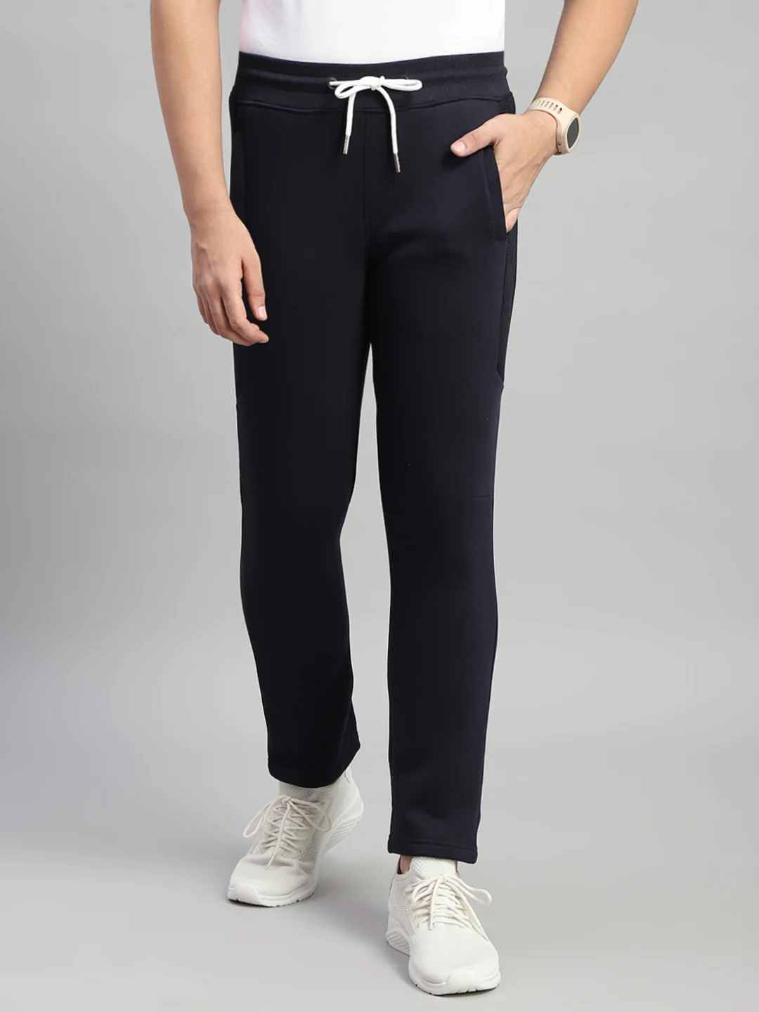Rock.it Men Navy Blue Printed Regular Fit Lower - Image 2