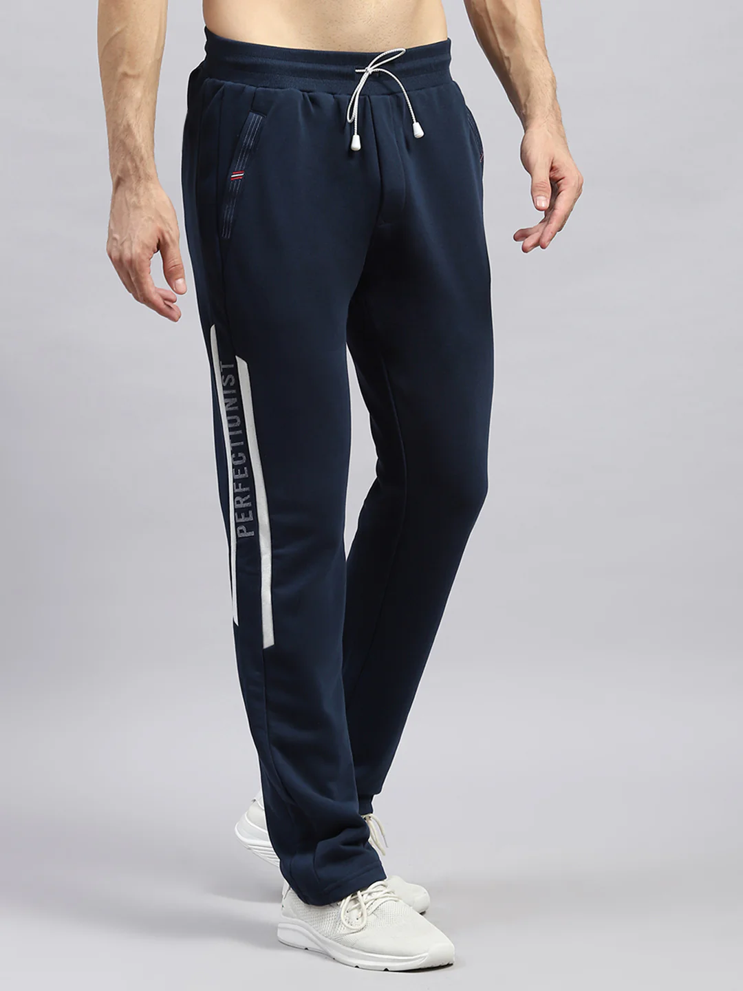 Men Navy Blue Printed Regular Fit Lower - Image 4