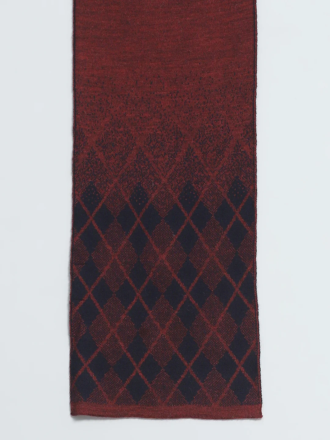 Men Navy Blue Self Design Muffler - Image 7