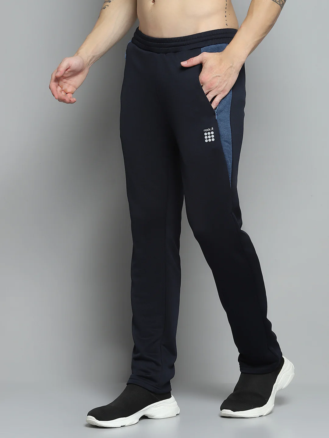 Rock.it Men Navy Blue Solid   Lower - Image 3
