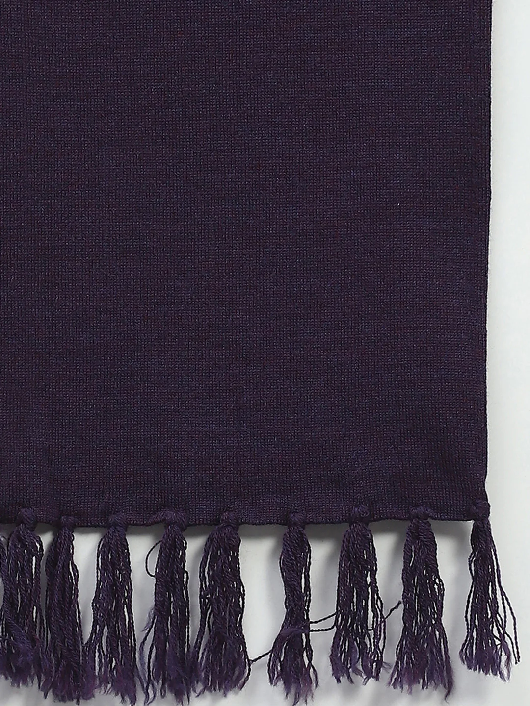 Men Navy Blue Solid Muffler - Image 7