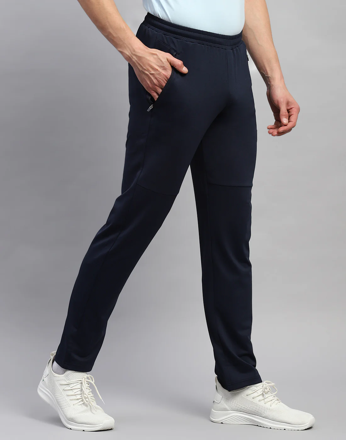 Rock.it Men Navy Blue Solid Regular Fit Lower - Image 4