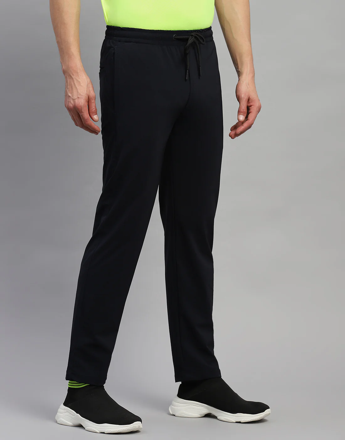 Rock.it Men Navy Blue Solid Regular Fit Lower - Image 4