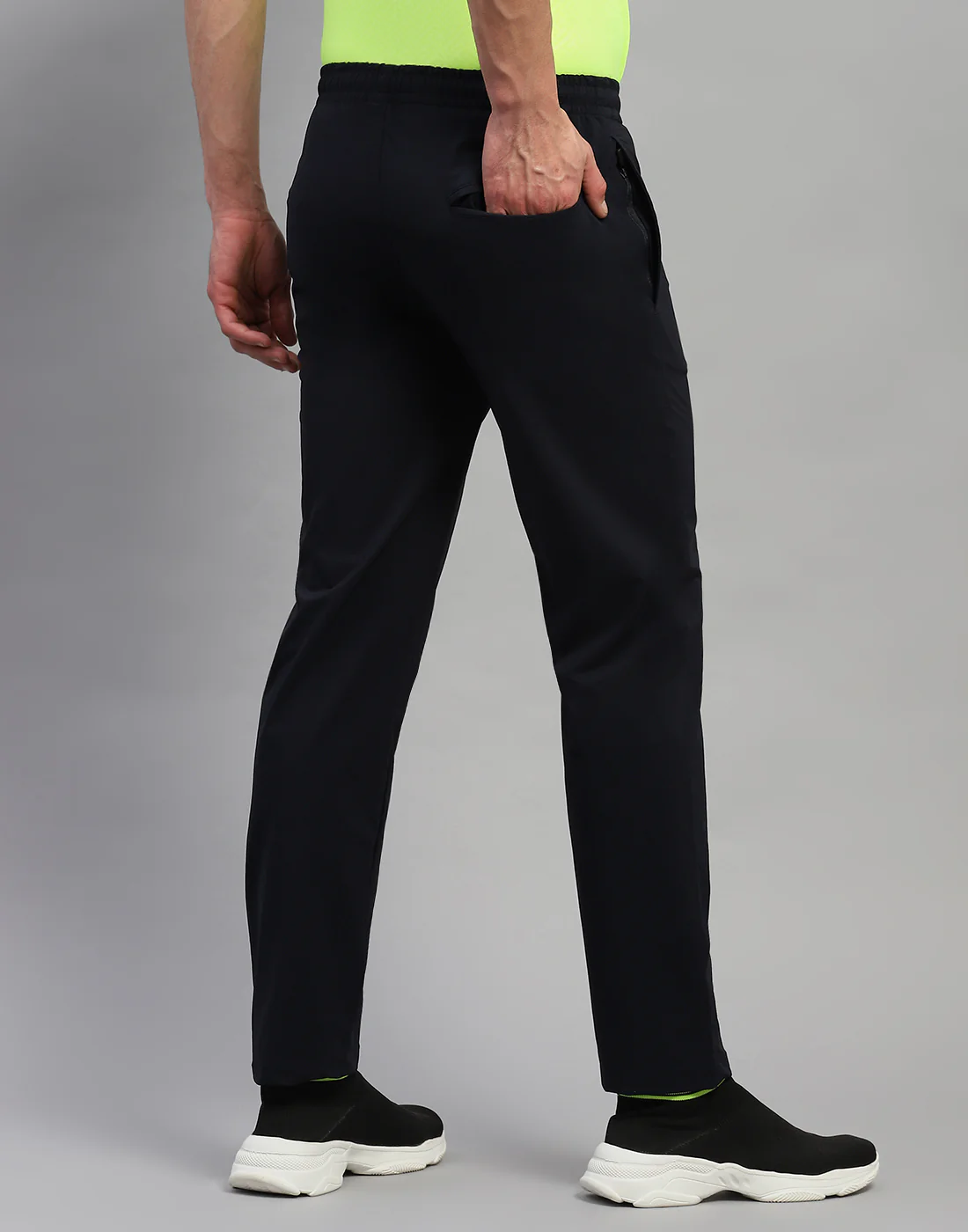 Rock.it Men Navy Blue Solid Regular Fit Lower - Image 5