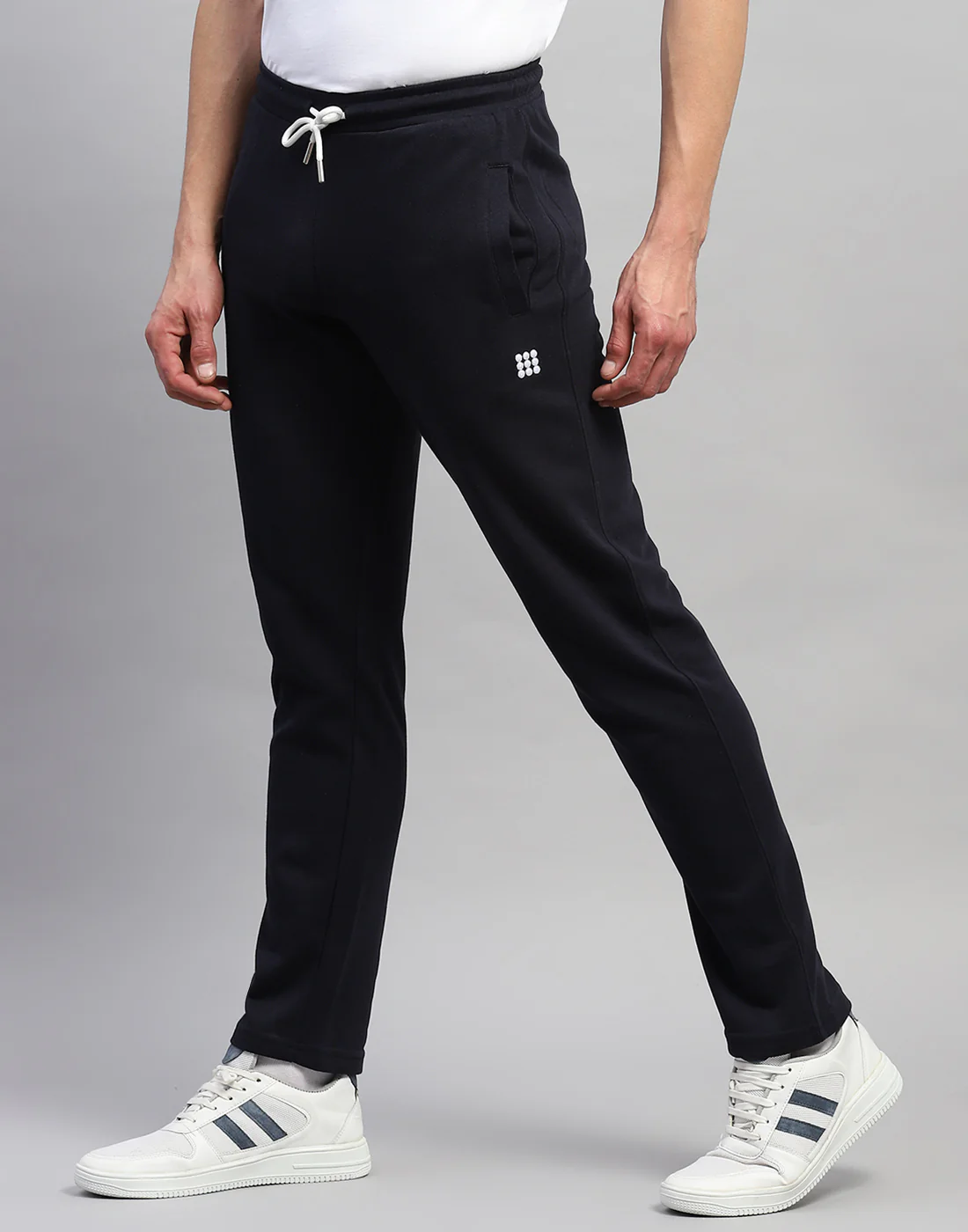 Rock.it Men Navy Blue Solid Regular Fit Lower - Image 3