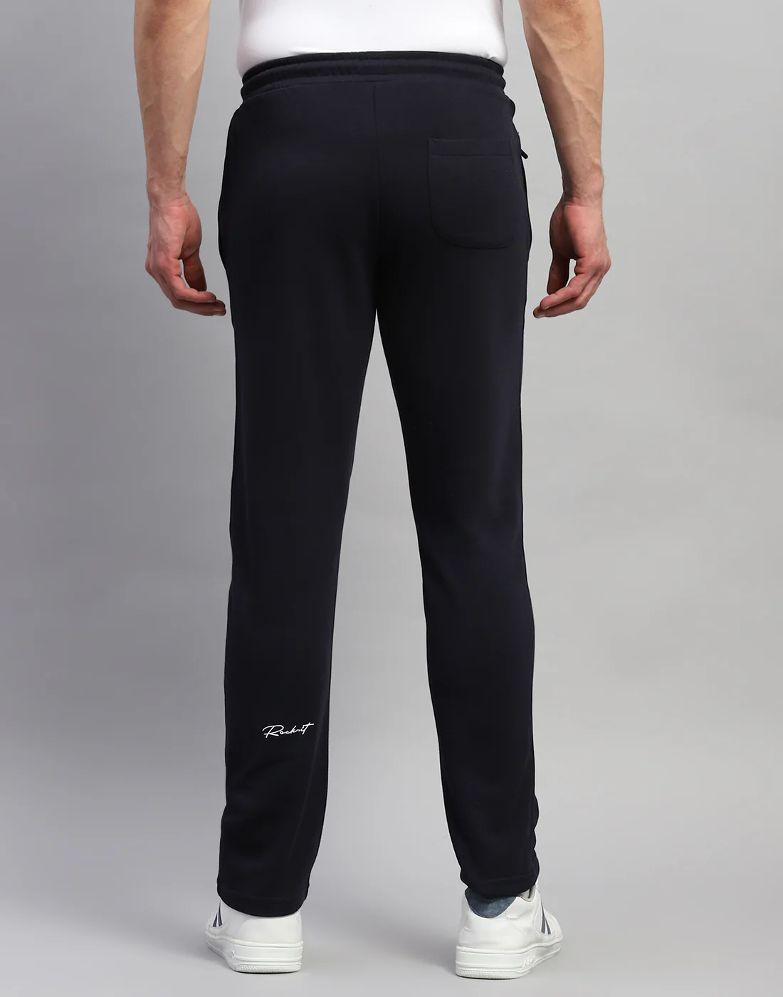 Rock.it Men Navy Blue Solid Regular Fit Lower - Image 5