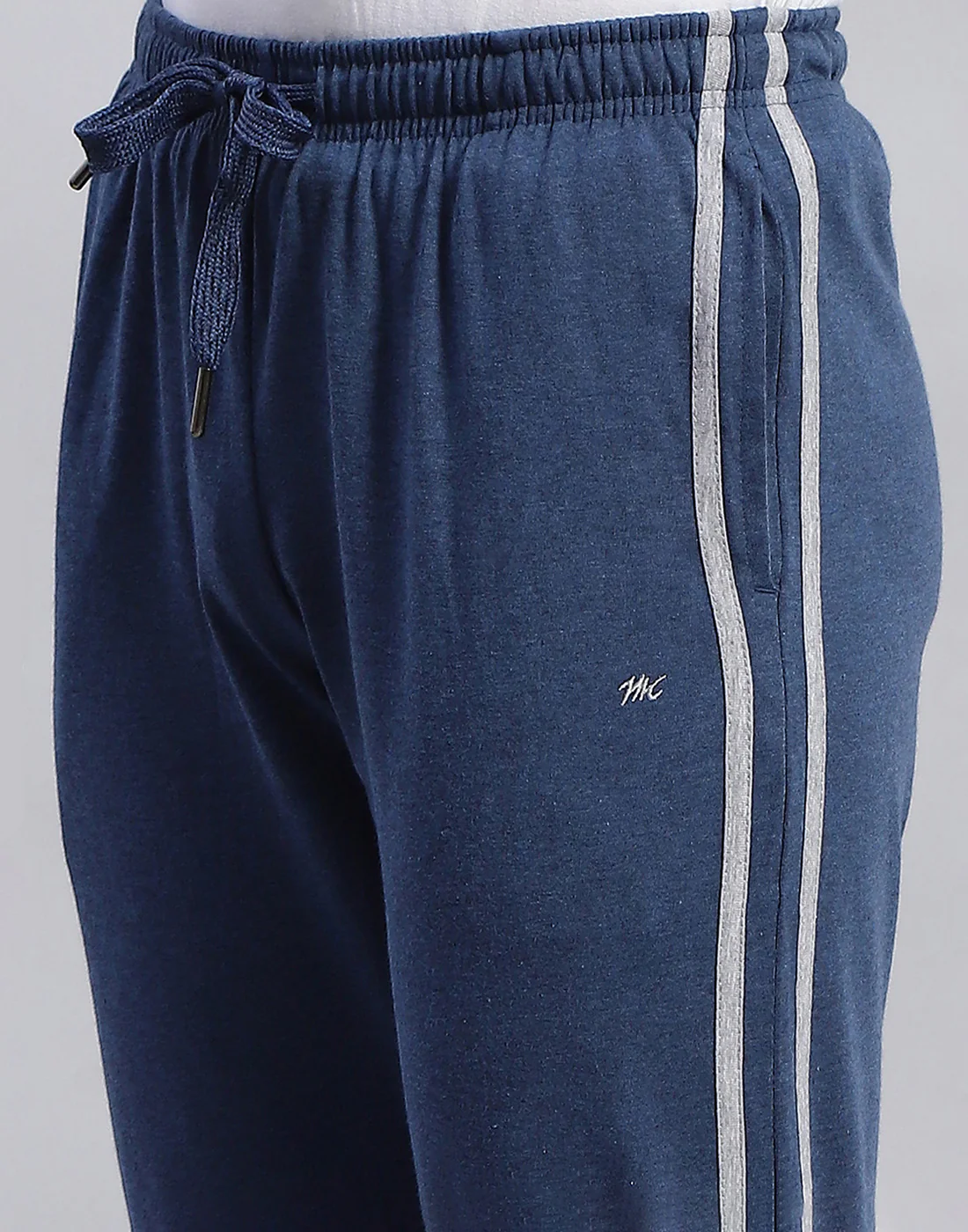 Men Navy Blue Solid Regular Fit Lower - Image 6