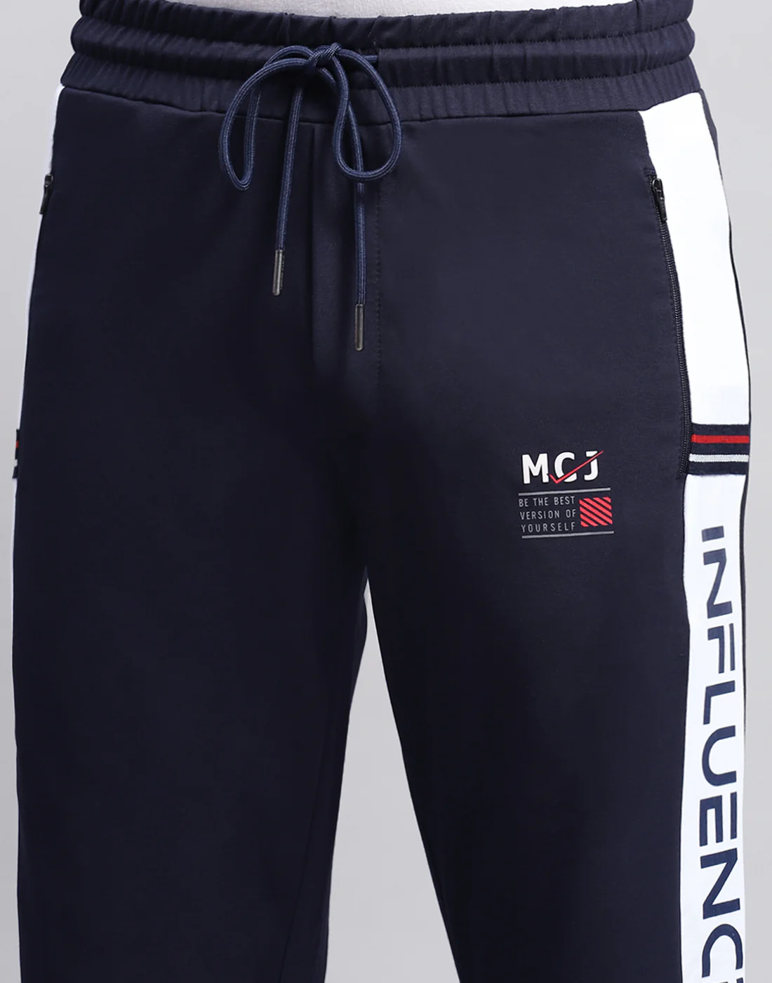 Men Navy Blue Solid Regular Fit Lower - Image 6
