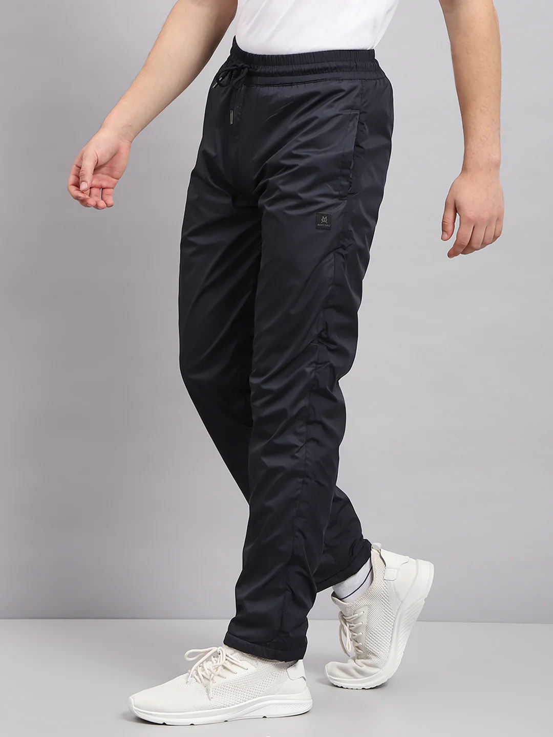 Men Navy Blue Solid Regular Fit Lower - Image 3