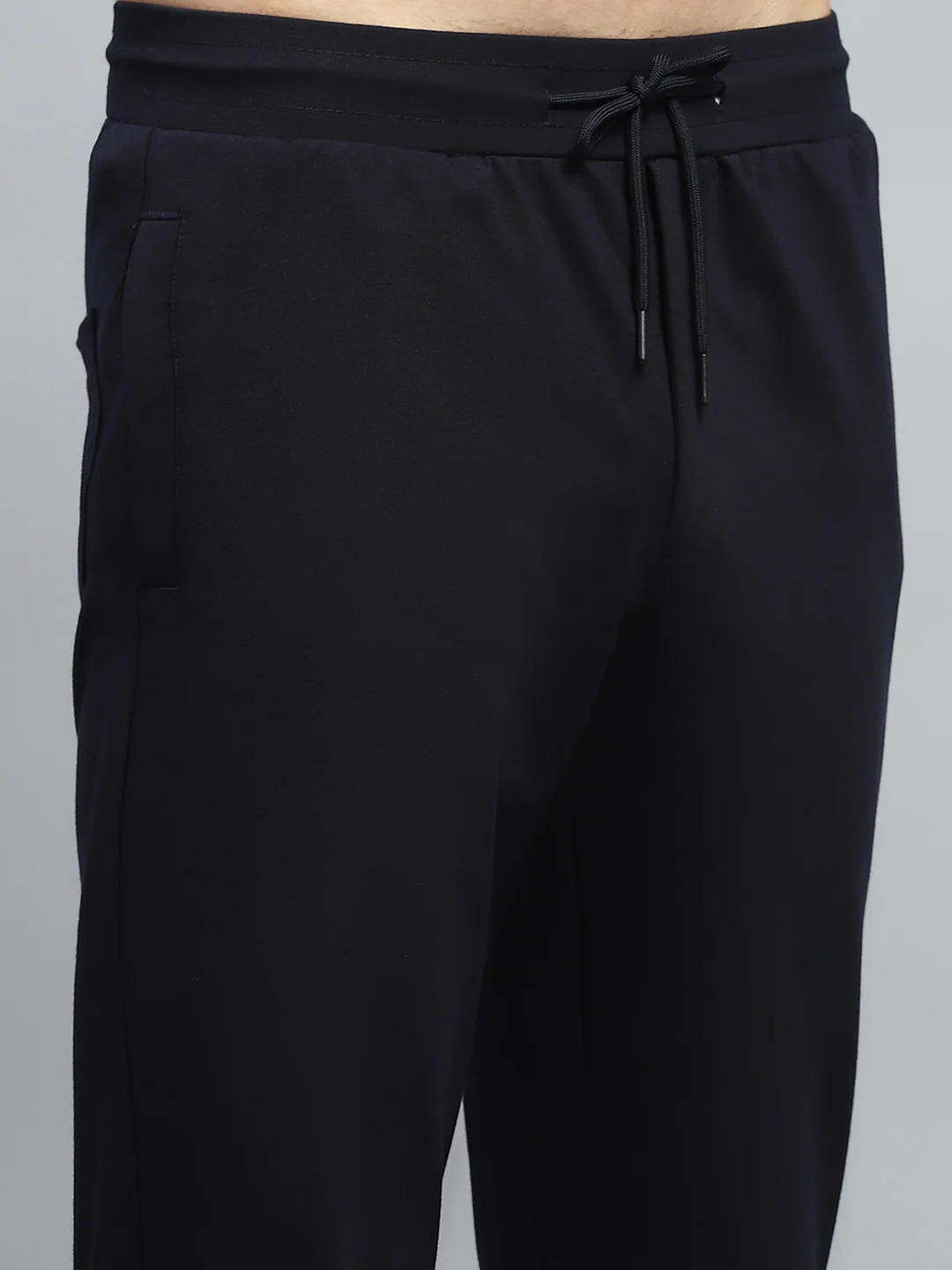 Men Navy Blue Solid Regular Fit Lower - Image 6