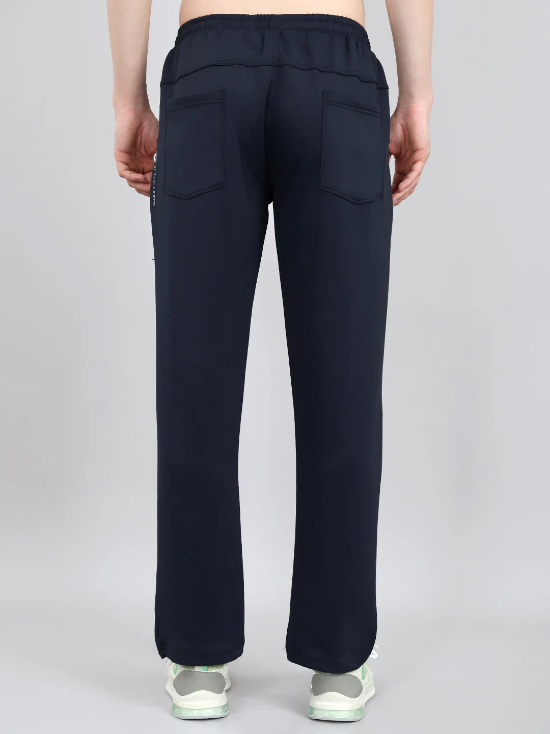 Men Navy Blue Solid Regular Fit Lower - Image 5