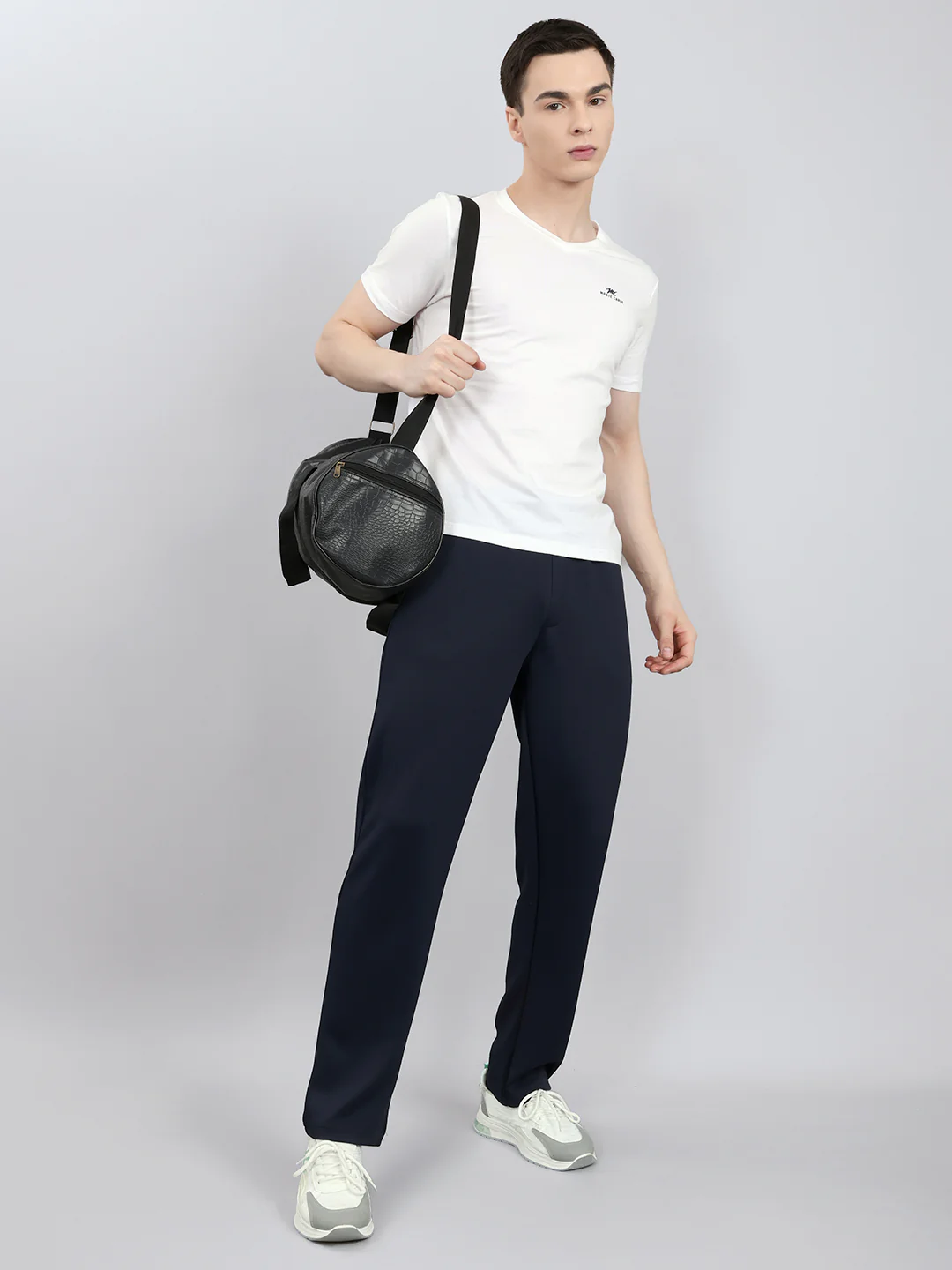 Men Navy Blue Solid Regular Fit Lower - Image 6
