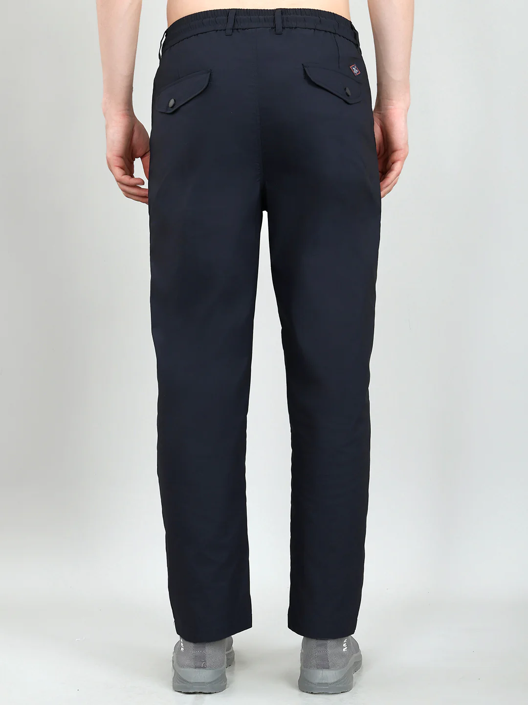Men Navy Blue Solid Regular Fit Lower - Image 5