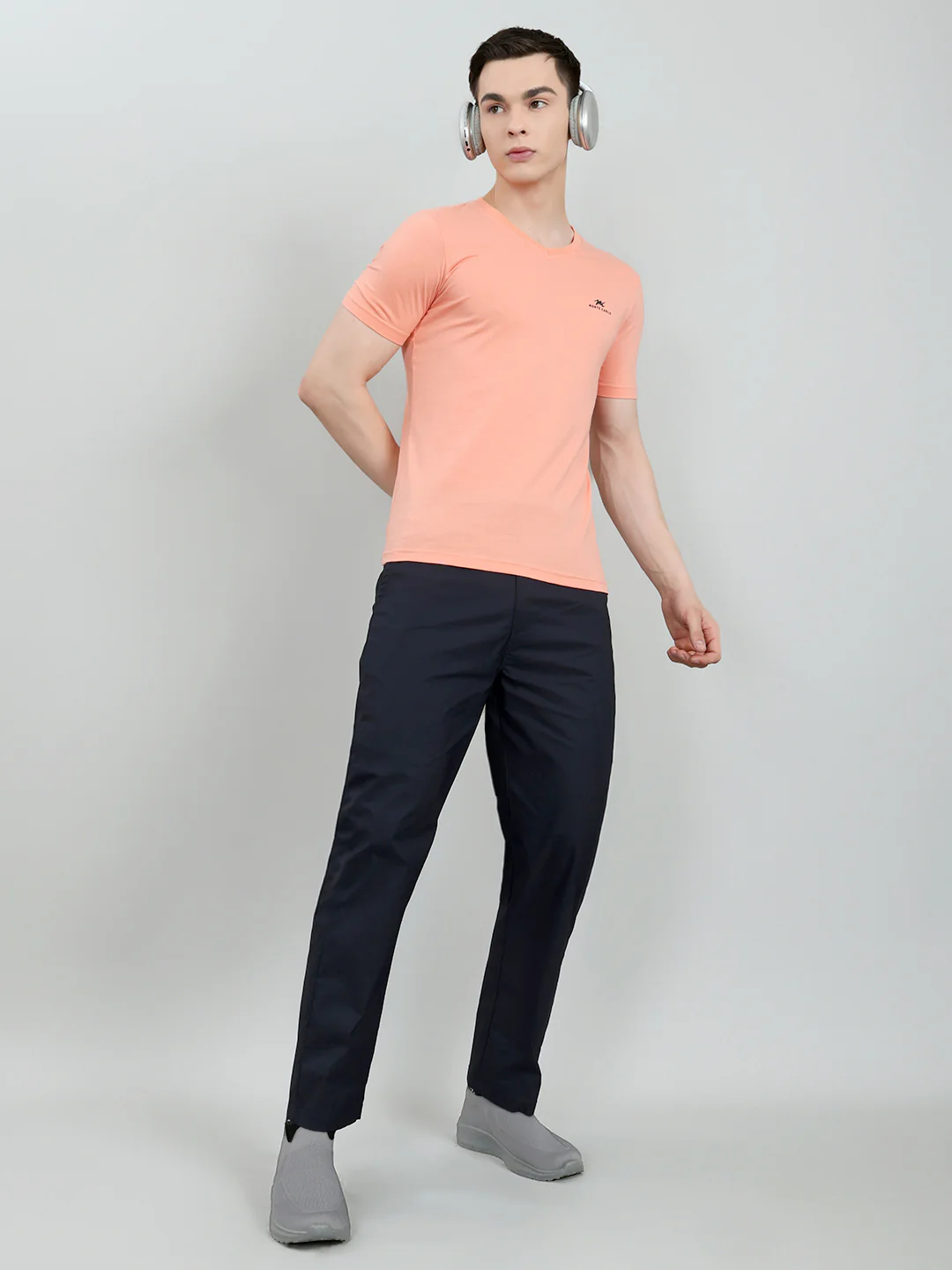 Men Navy Blue Solid Regular Fit Lower - Image 6