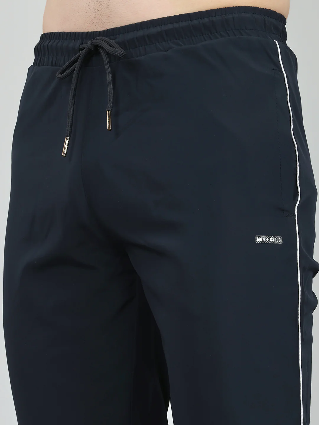 Men Navy Blue Solid Regular Fit Lower - Image 4