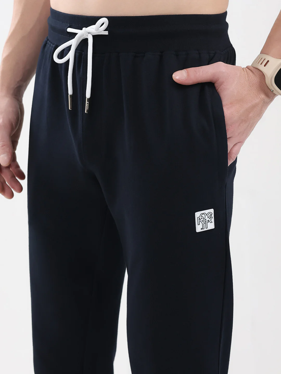 Rock.it Men Navy Blue Solid Regular Fit Winter Lower - Image 6
