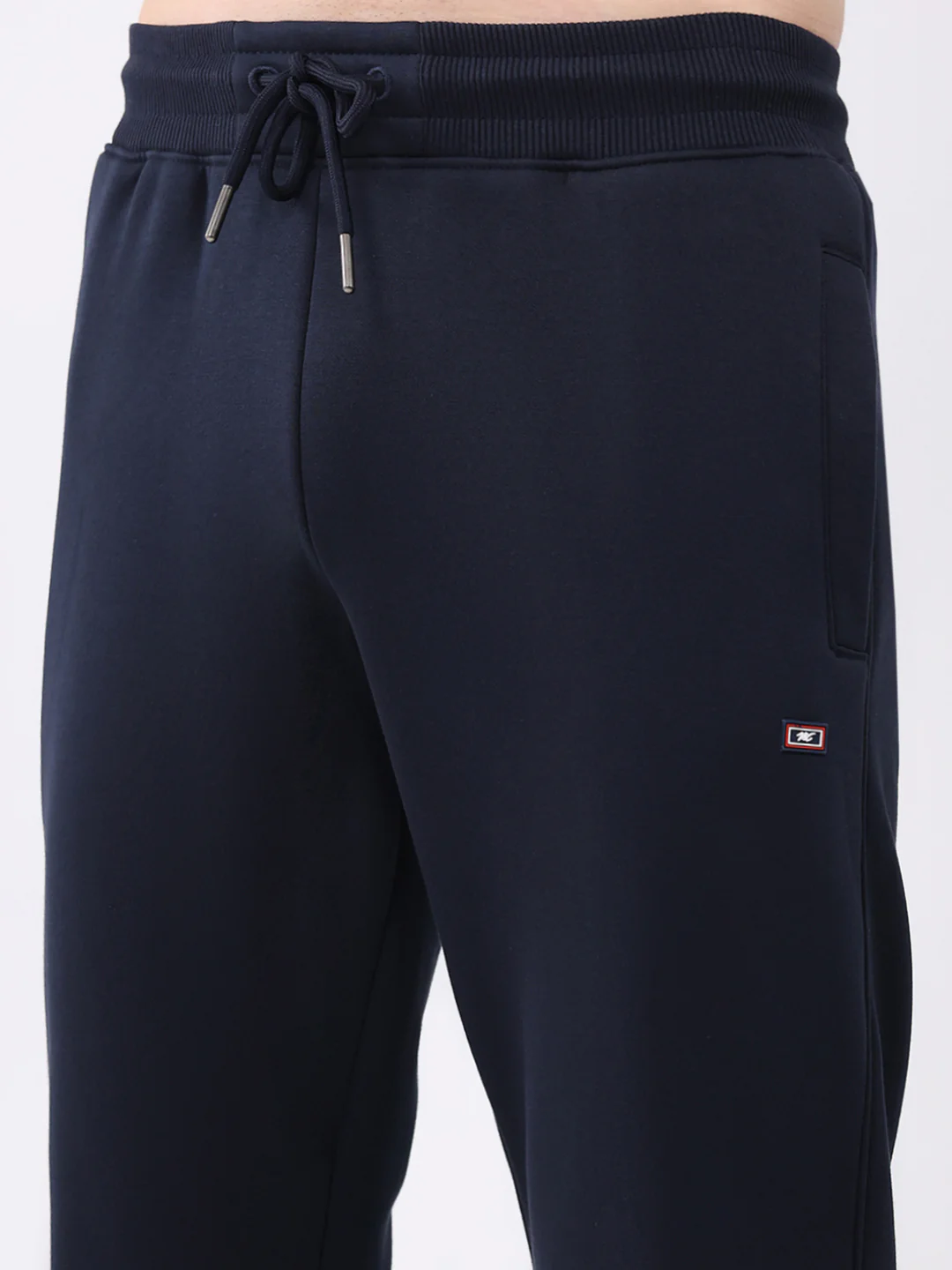 Men Navy Blue Solid Regular Fit Winter Lower - Image 6
