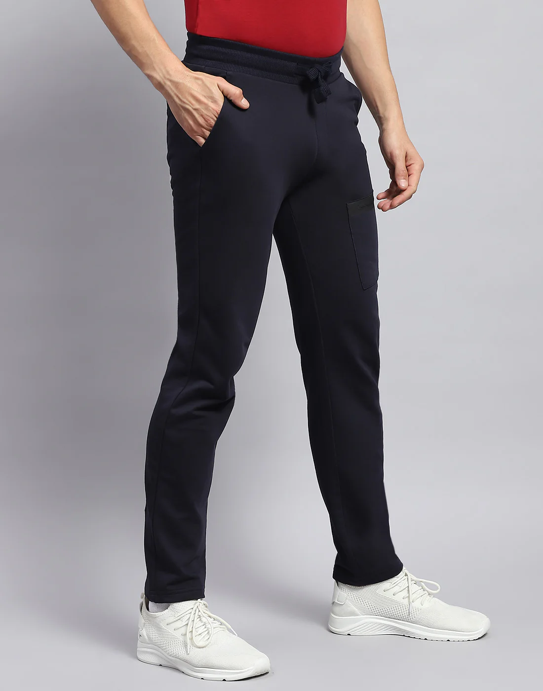 Rock.it Men Navy Blue Solid Smart Fit Jogger - Image 4