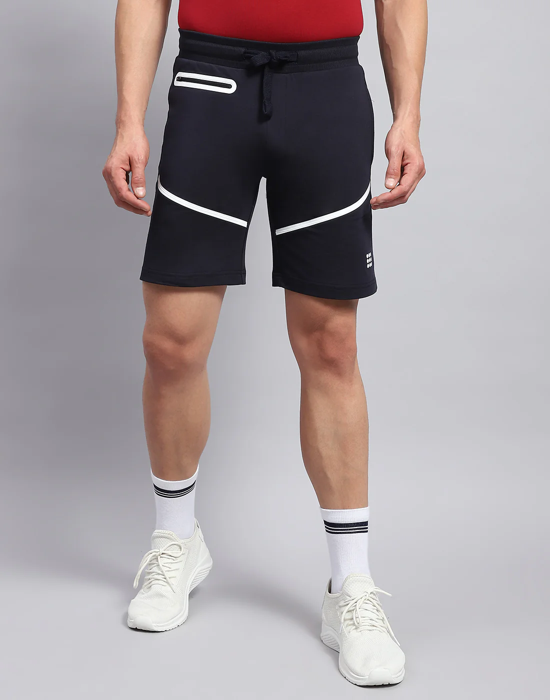 Rock.it Men Navy Blue Solid Smart Fit Short - Image 3