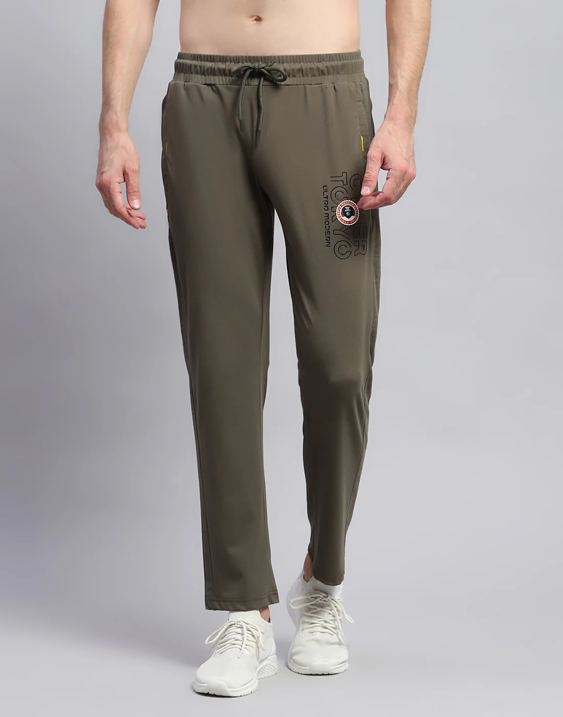Men Olive Printed Regular Fit Winter Lower - Image 2