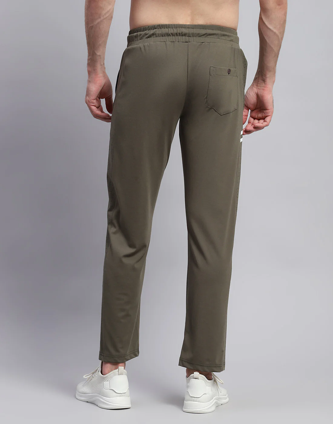 Men Olive Printed Regular Fit Winter Lower - Image 5