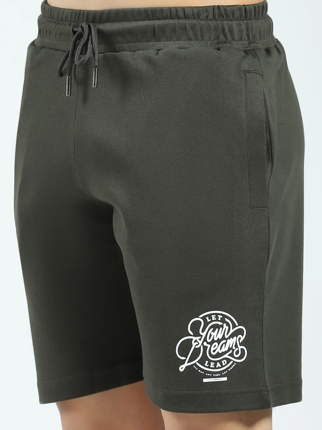 Rock.it Men Olive Printed Regular Fit Shorts - Image 6