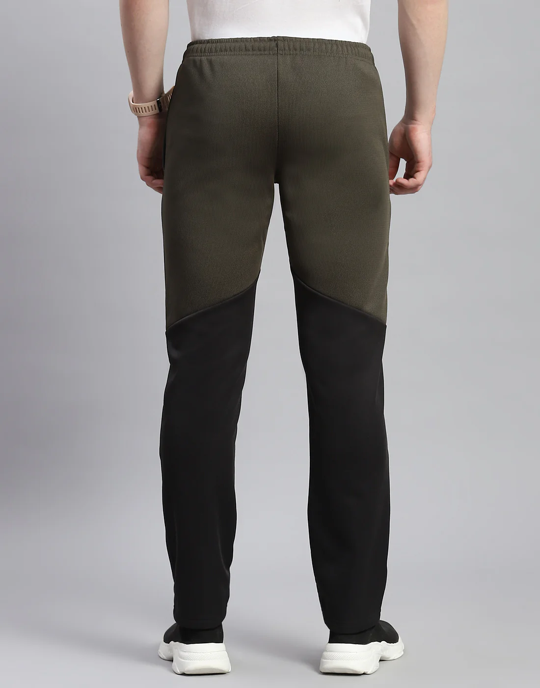 Rock.it Men Olive Self Design Regular Fit Winter Lower - Image 5