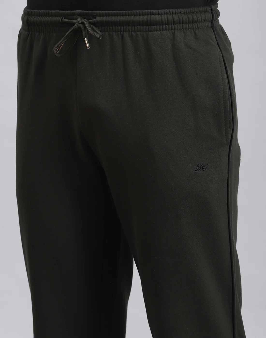 Men Olive Solid Regular Fit Winter Lower - Image 7
