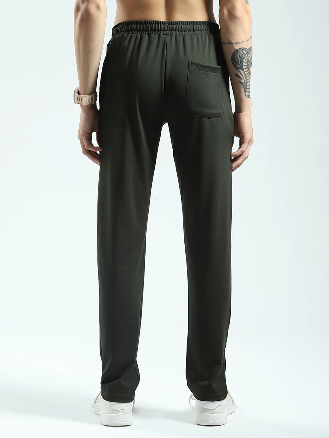 Rock.it Men Olive Solid Regular Fit Lower - Image 5