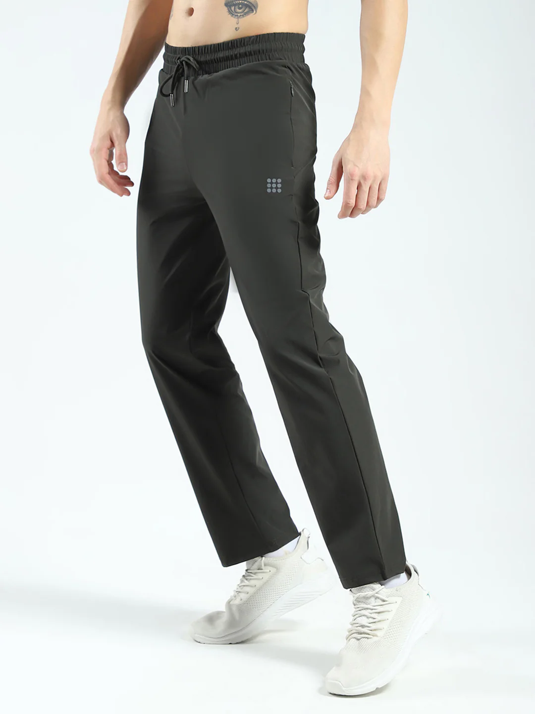 Rock.it Men Olive Solid Regular Fit Lower - Image 3