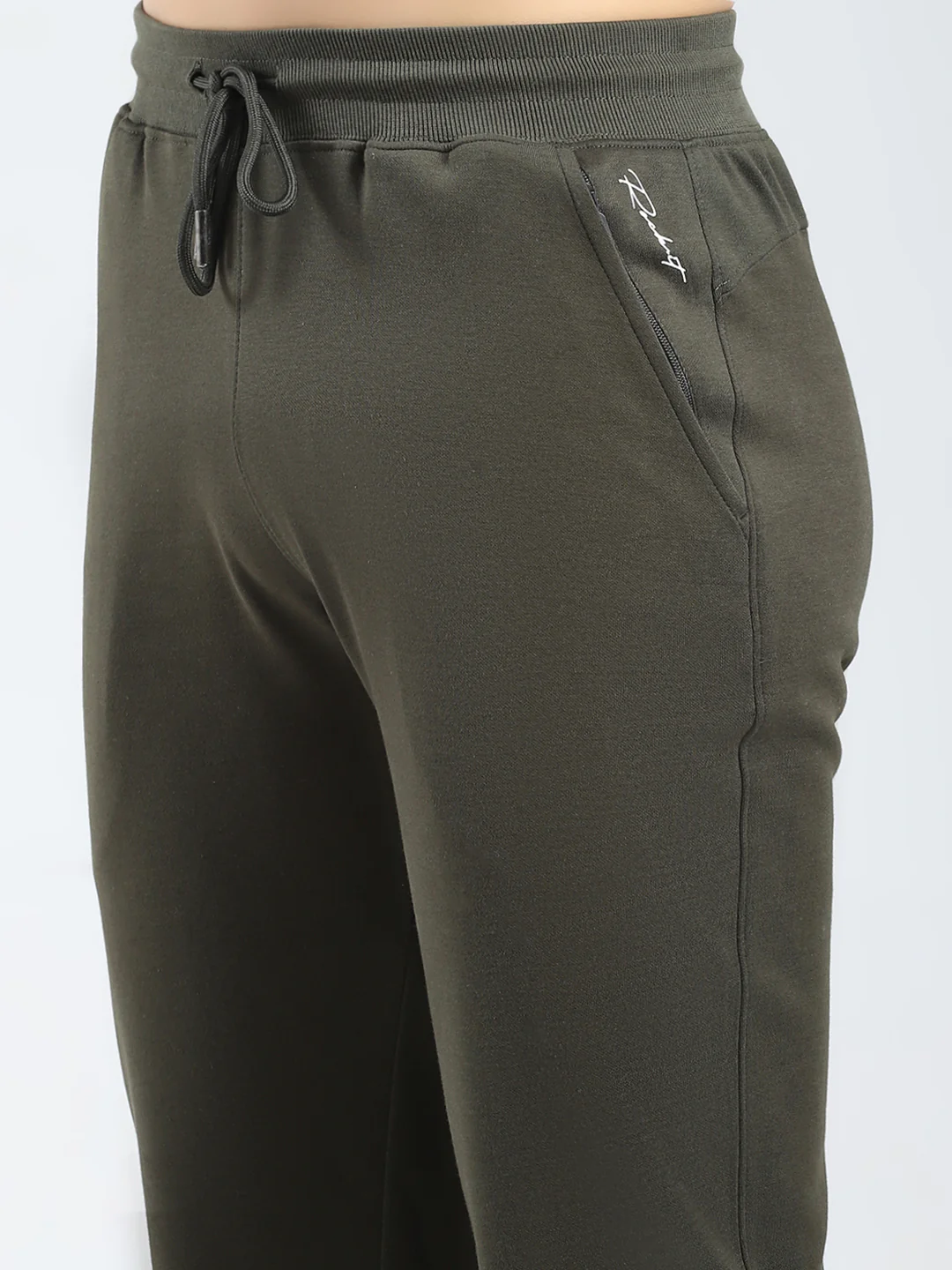 Rock.it Men Olive Solid Regular Fit Lower - Image 6