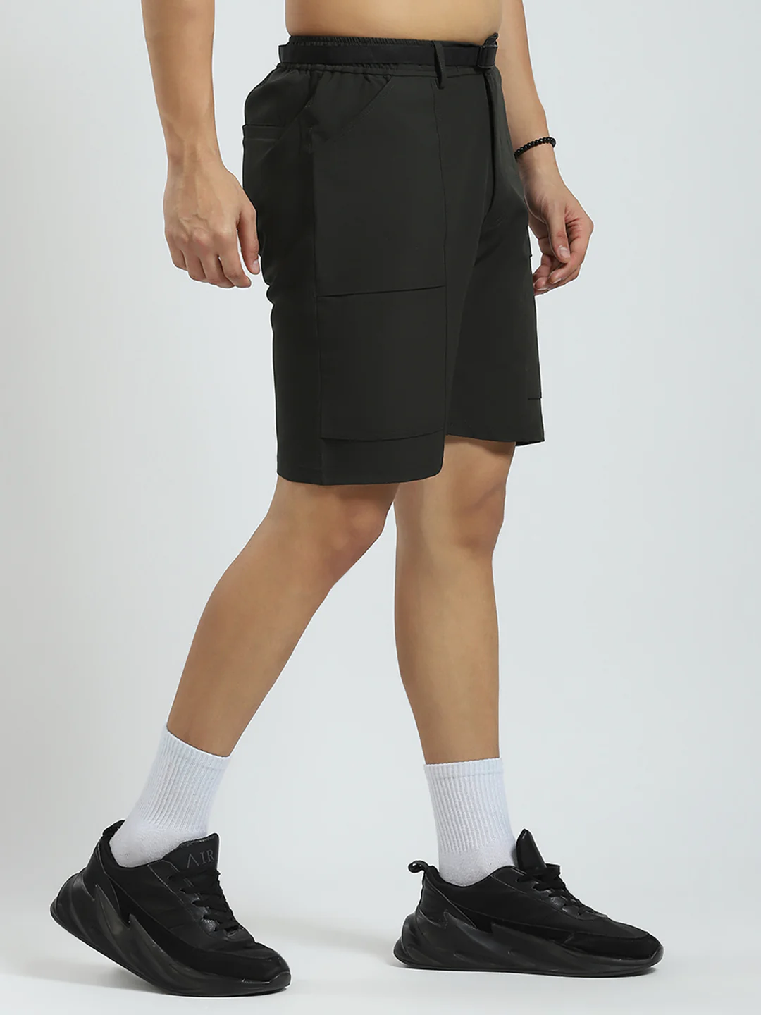 Rock.it Men Olive Solid Regular Fit Short - Image 4
