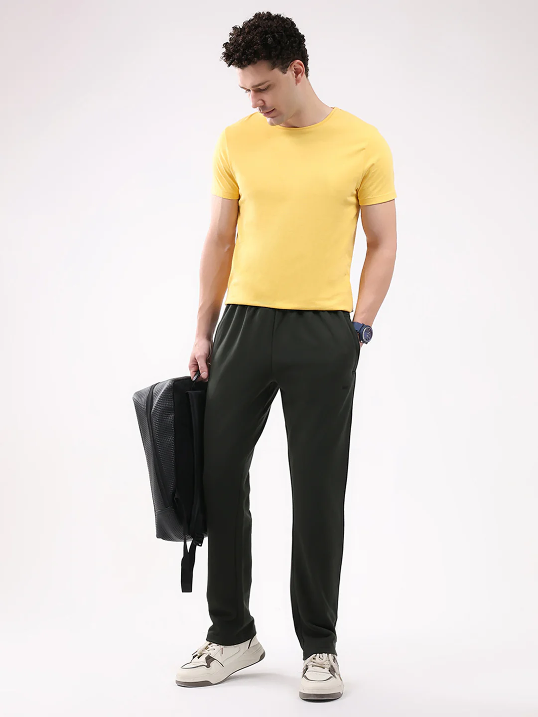 Men Olive Solid Regular Fit Winter Lower - Image 2