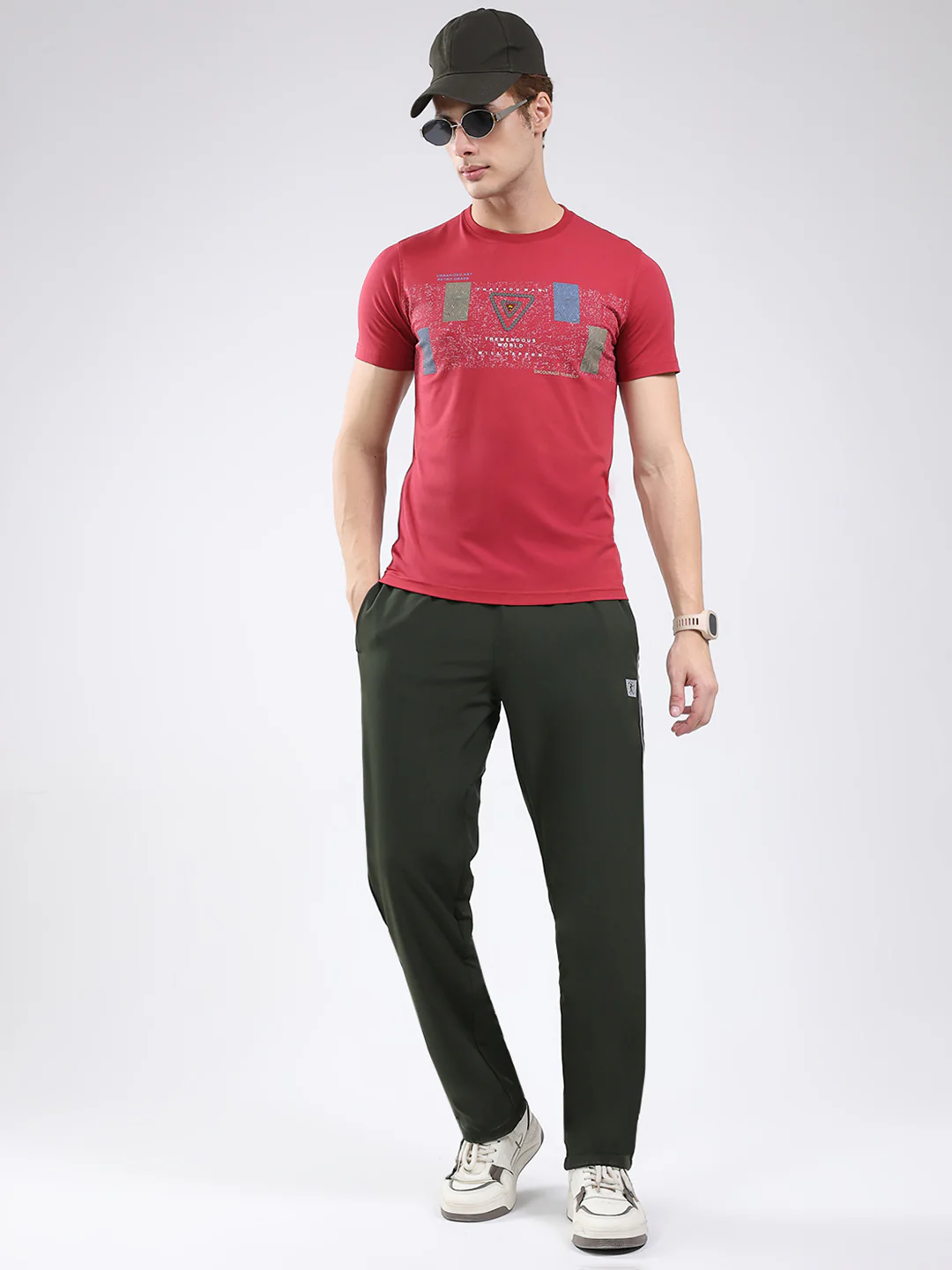 Men Olive Solid Regular Fit Winter Lower - Image 2