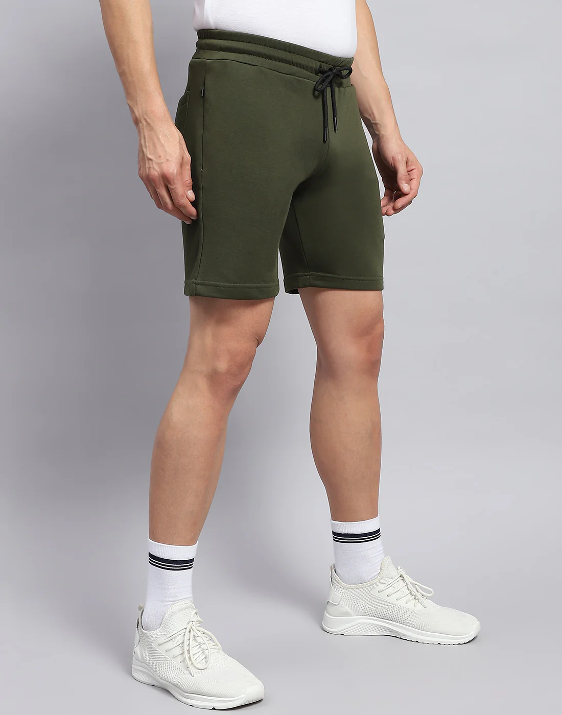 Rock.it Men Olive Solid Smart Fit Short - Image 5