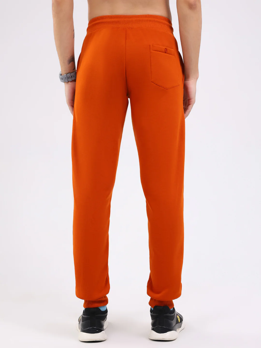 Men Orange Solid Regular Fit Winter Lower - Image 5