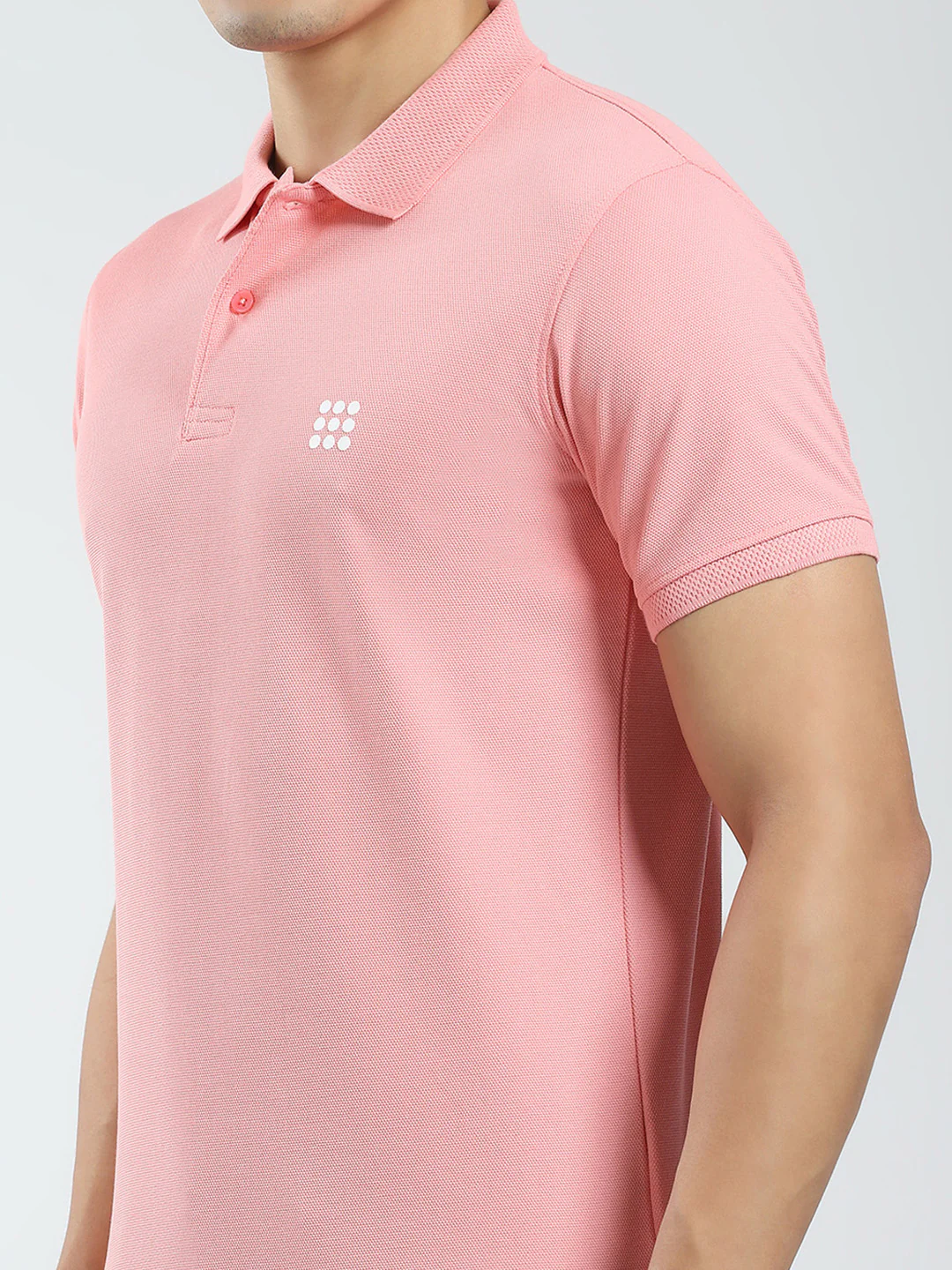 Rock.it Men Pink Solid Collar Half Sleeve T-Shirt - Image 7