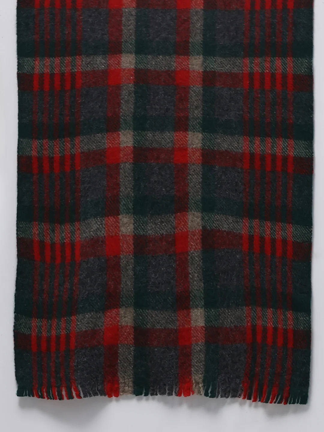 Men Red Self Design Wool Blend Muffler - Image 7