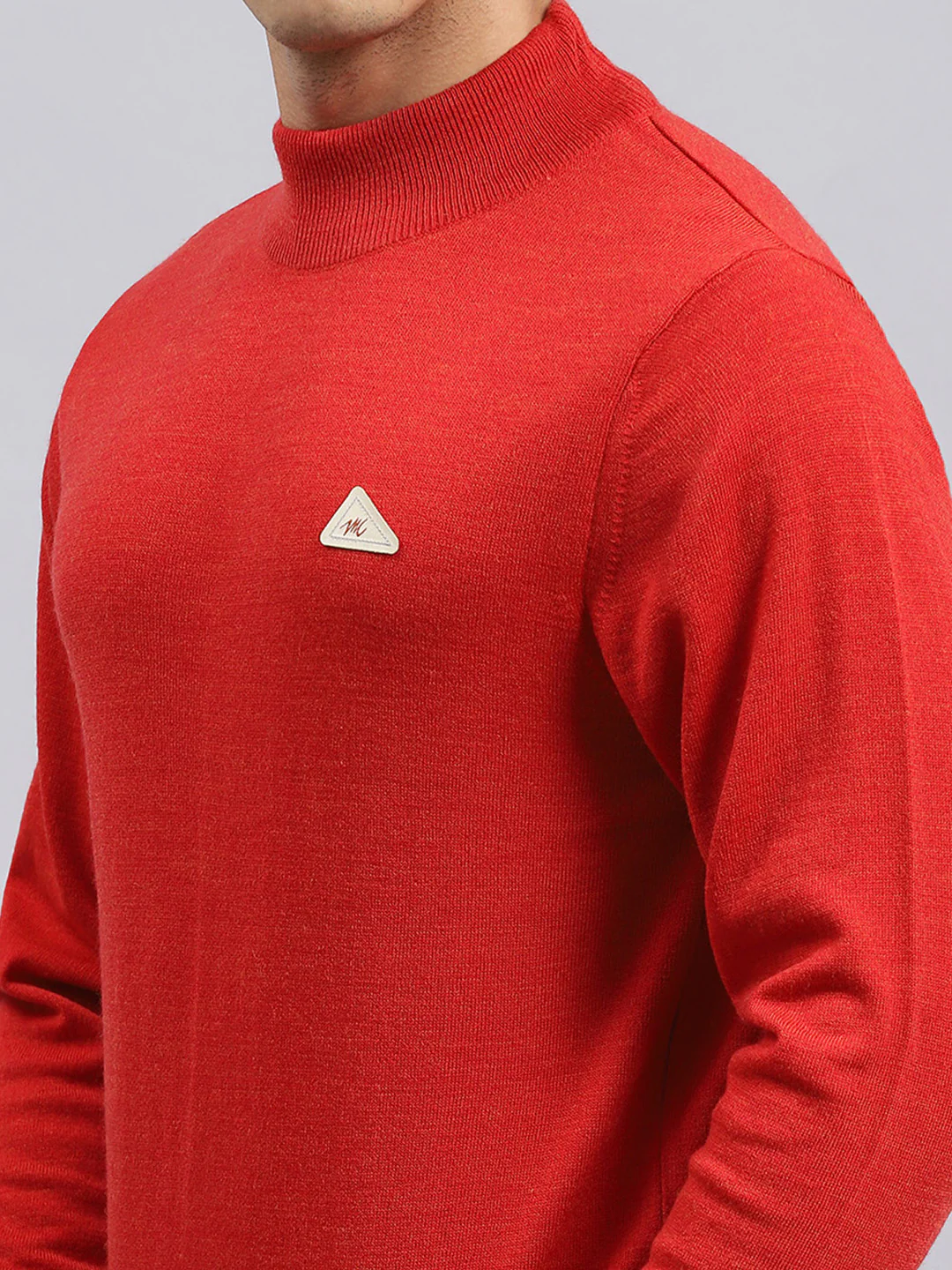 Men Red Solid Pullover - Image 6