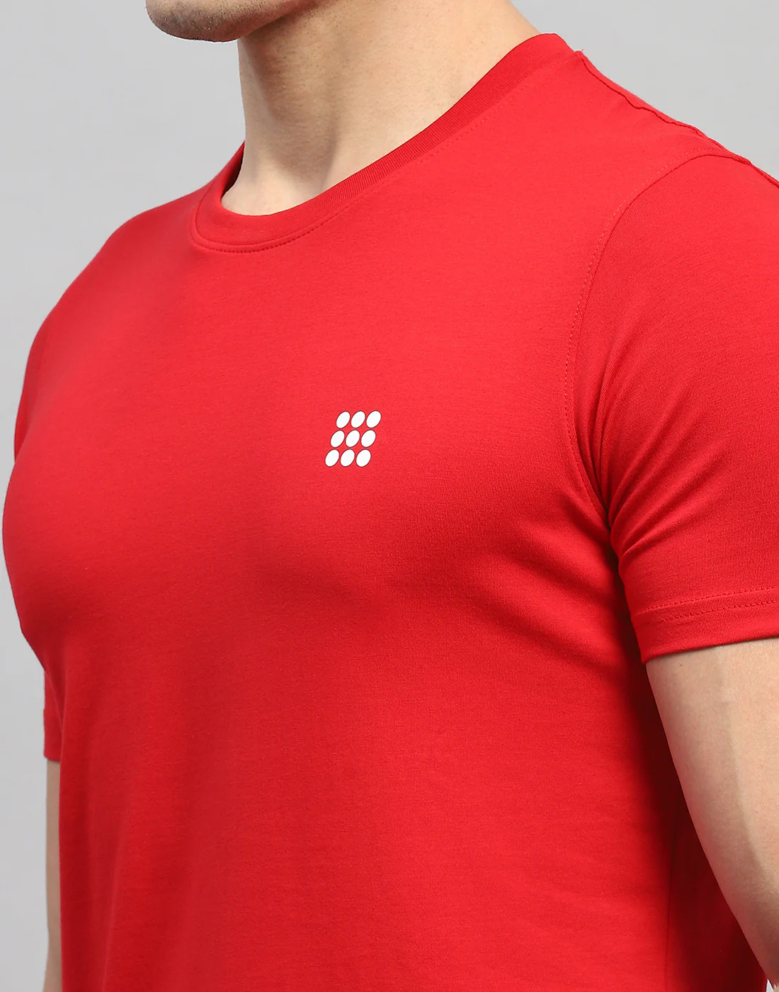 Rock.it Men Red Solid Round Neck Half Sleeve T-Shirt - Image 6