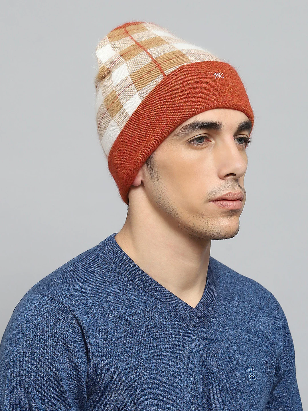 Men Rust Self Design Cap - Image 4